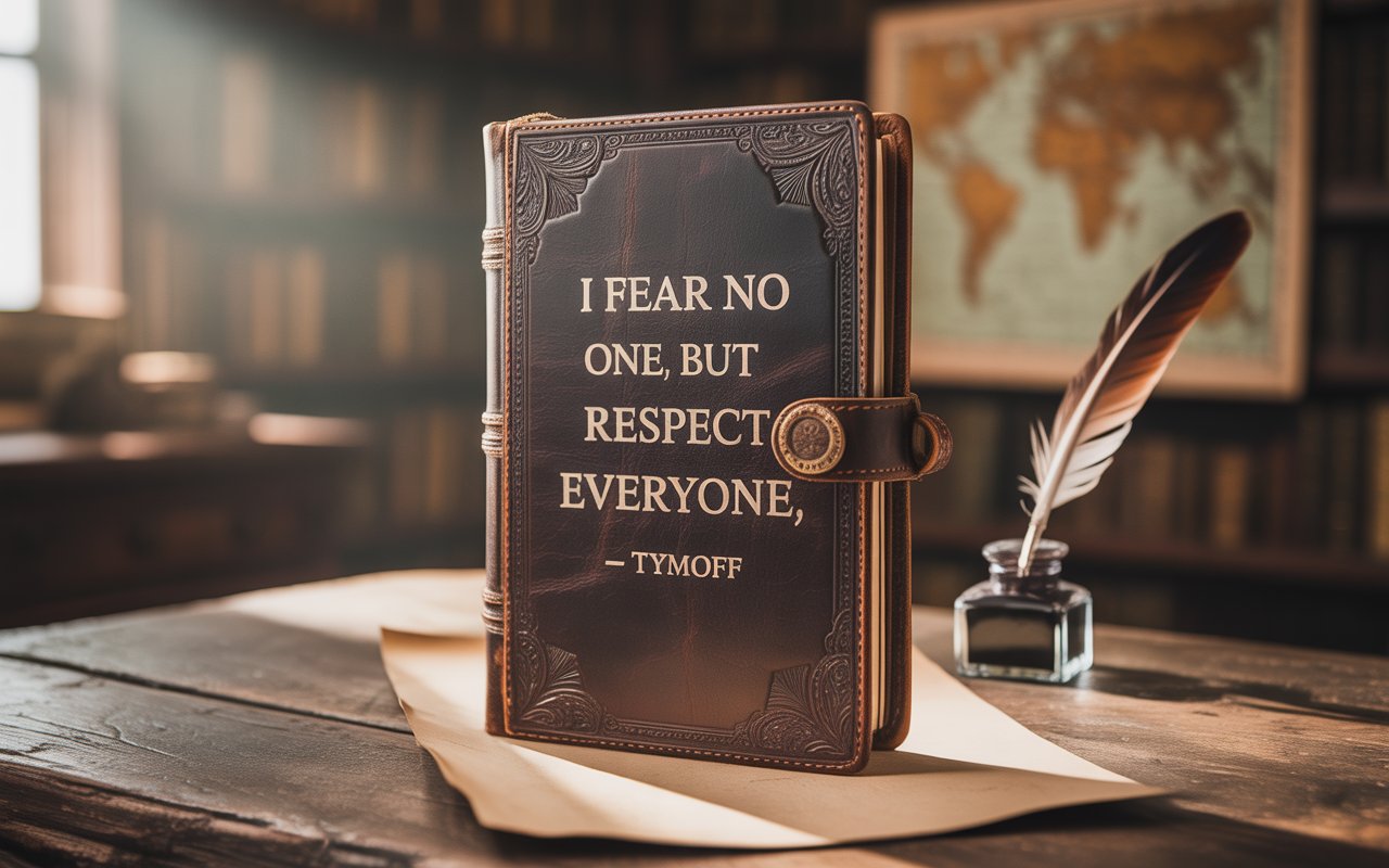 i fear no one, but respect everyone. - tymoff