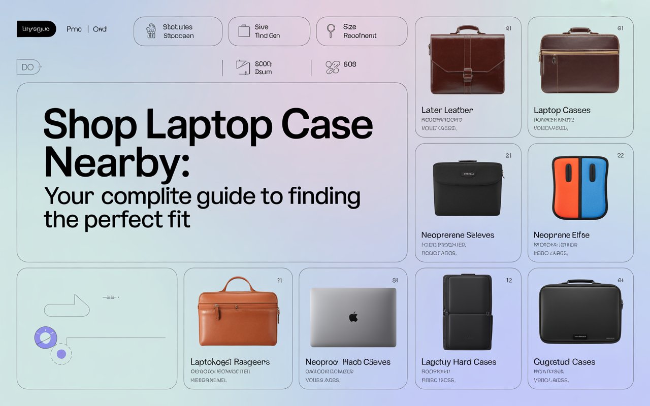 shop laptop case nearby